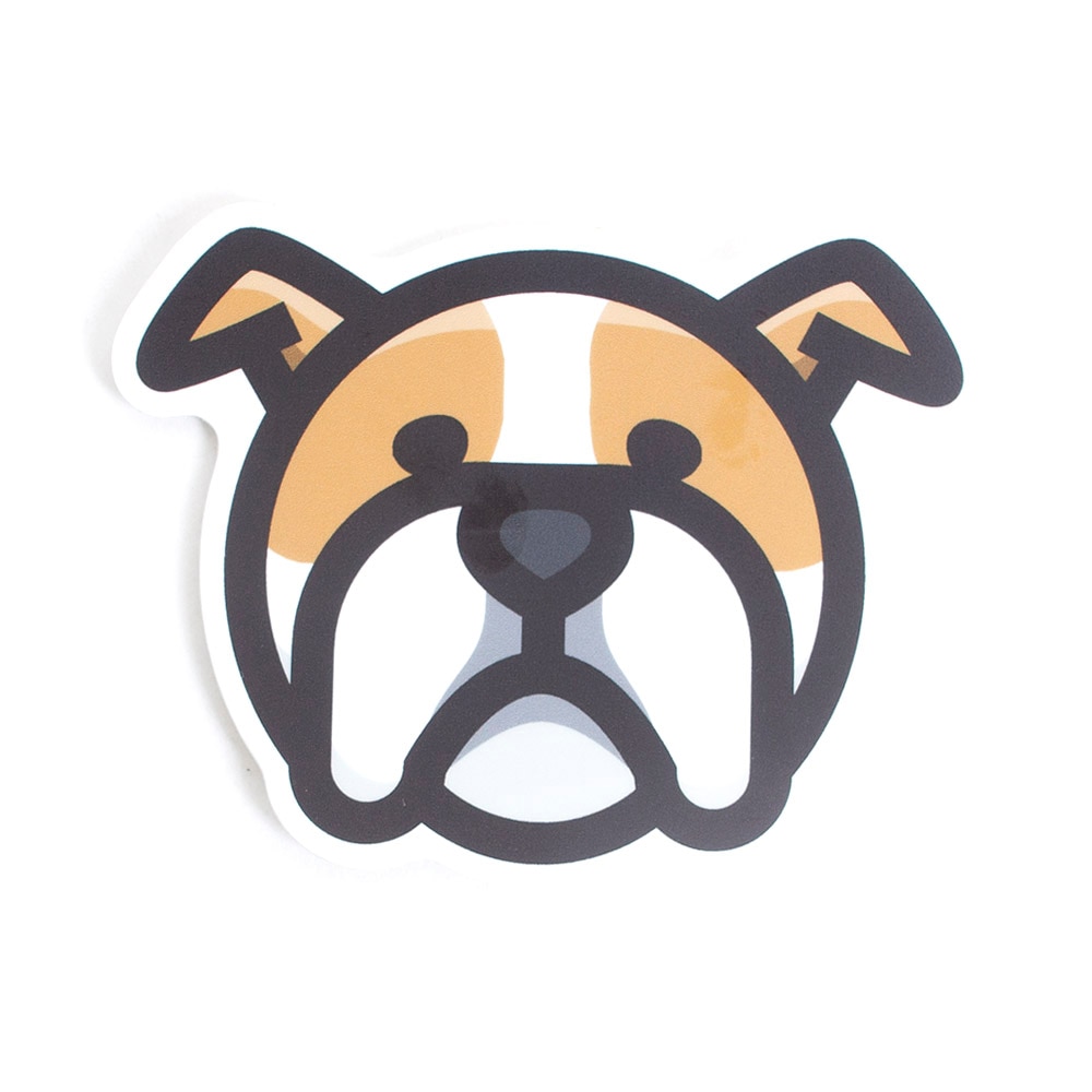 Stickers Northwest, Stickers, Art & School, 3", 632558, Bulldog Head